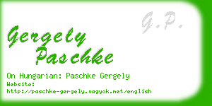 gergely paschke business card